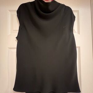 Aritzia Babaton Black Sleeveless Top with Cowlneck